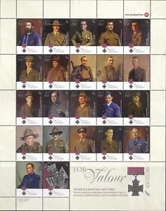 New Zealand 2011 - For Valour, Victoria Cross Recipients - Sheetlet - MNH - Picture 1 of 1