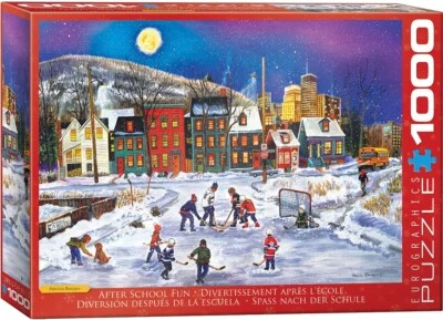 Rompecabezas Eurográfico 1000 Piezas Divertido After School Nuevo Foto 1 de 3