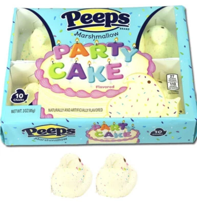 ДОСТАВКА N 24 HRS-Peeps вечеринки торт ароматизированный зефир цыплят 1-10 карат упаковка новый - Изображение 1 из 3