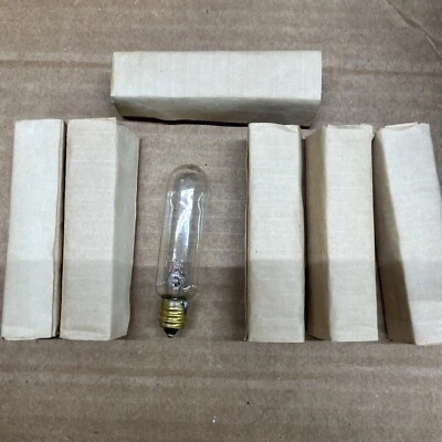 Vintage 15 W 120V T6 Clear Switchboard Bulbs - Image 1 of 4