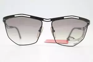 Vintage Sonnenbrille Paloma Picasso 1478 Schwarz Oval sunglasses Brille - Bild 1 von 6