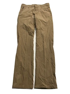 Pantalón Impermeable Flex Frente Plano Repelente al Agua Marrón 32x34 NUEVO (Cinturón Lazo NO COSIDO - Imagen 1 de 14