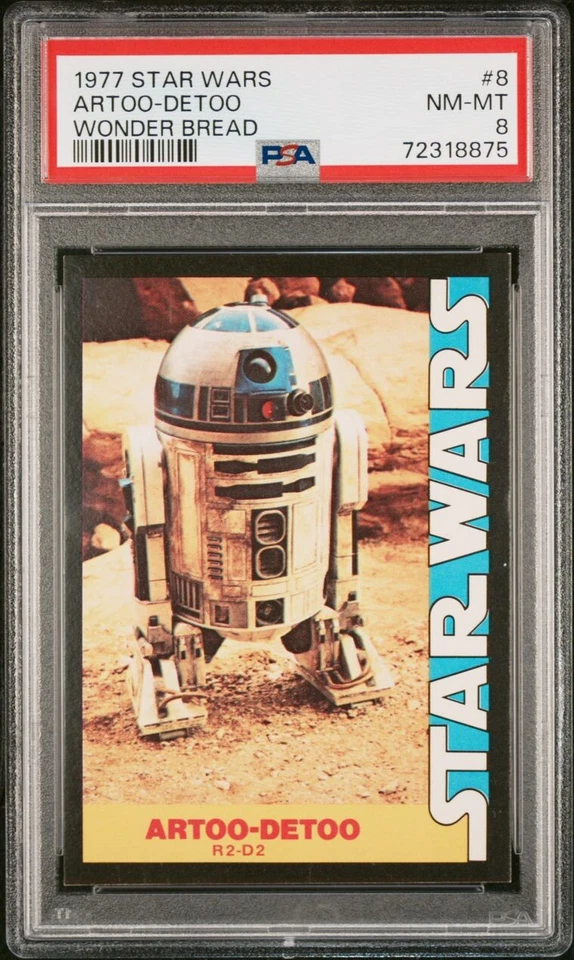 1977 Star Wars Artoo-Deetoo R2-D2 #8 Wonder Bread Trading Card PSA 8 NM-MT - Image 1 of 2
