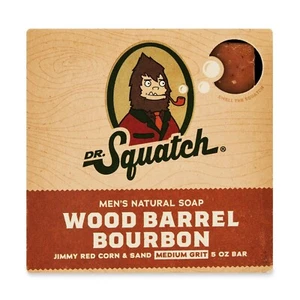 Dr. Squatch Natural Bar Soap, Wood Barrel Bourbon, 5 oz - Picture 1 of 3