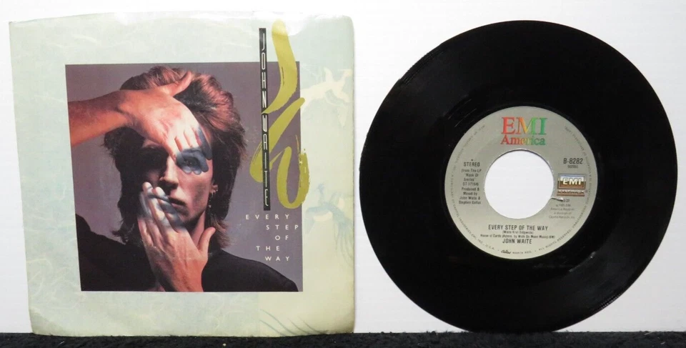 JOHN WAITE EVERY STEP OF THE WAY/NO BRAKES (NM) B-8282 45 RECORD - Image 1 of 2