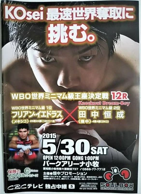 Boxing Program Kosei Tanaka vs Julian Yedras WBO Minimum World Title 2015 Japan - Image 1 of 4