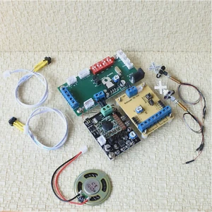1 set N scale crossing signals + automatic trigger by train sound effect & flash - Picture 1 of 8