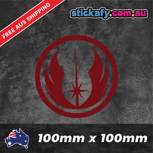 Jedi Order Decal Sticker Funny Laptop Car Window Bumper 4x4 Ute Sticker starwars - Picture 1 of 4
