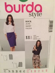 Burda Sewing Pattern 6978 Ladies Misses Skirt Size 8-16 Uncut - Picture 1 of 4