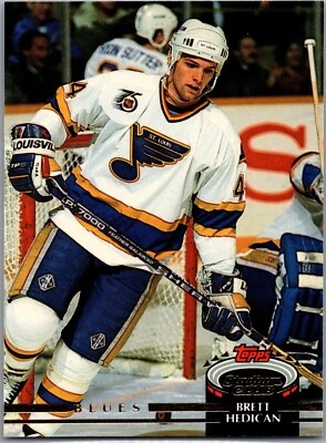 1992-93 Topps Stadium Club -#203 Bret Hedican - Image 1 of 2