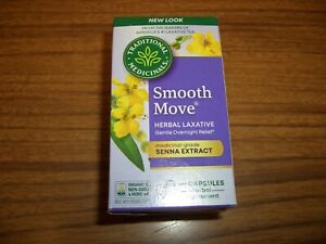 Traditional Medicinals Smooth Move  Herbal Laxative Capsules - 50 Capsules  3/25