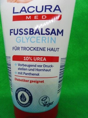 3 x Lacura Med 10 % UREA Fußbalsam, á 150 ml