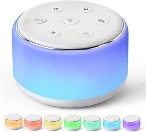 White Noise Sound Machine Baby for Sleeping with Night Light – 34 Soothing Sound - Picture 1 of 9