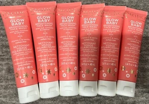 6 Pack Pacific Glow Baby Brightening Face Wash 40mL 1.4 fl oz NEW TRAVEL SIZE - Picture 1 of 6