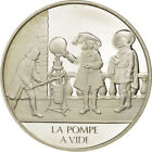 [#490079] Francia, Medal, La pompe à vide, Sciences & Technologies, FDC, Argento