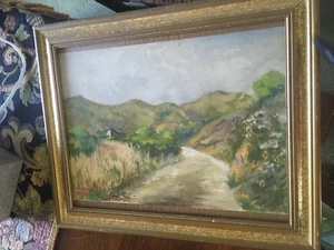 'California Hills& ROAD' PAINTING- WATERCOLOR BY R.F PAF 17 X 14 INCHES - Picture 1 of 5
