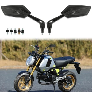 For Honda Grom MSX125 2020 2019 2018 2017 2016 Motorcycle Rear Mirror ABS 8/10mm - Picture 1 of 16