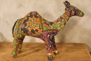 Vintage Mid Century Rajasthani Folk Art Fabric Camel Figure Toy - Picture 1 of 16