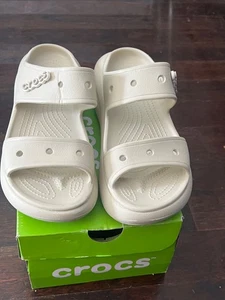 Crocs Classic Crush Sandale Bone High Heel - Limited Edition Herren 6 Damen 8 - Bild 1 von 3