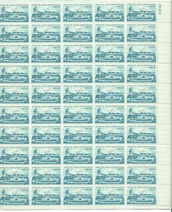Scott #1128....4 Cent...Arctic Explorations...Sheet of 50 - Bild 1 von 1