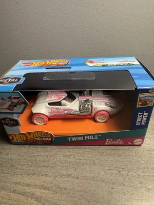 2025 Hot Wheels Barbie Twin Mill Pull-Back Speeder Street Power 01/04 металл - Изображение 1 из 3