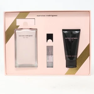 Narciso Rodriguez For Her Eau De Parfum 3-Pcs Gift Set / New With Box - Picture 1 of 4