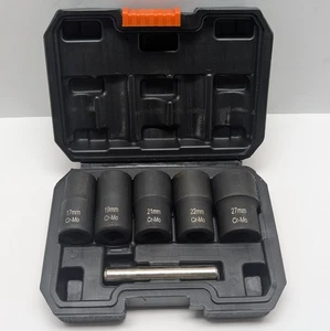 1/2" Socket Drive Wheel Lug Nut Damaged,Stripped Remover 17 19 21 22 27mm 6PC - Picture 1 of 10
