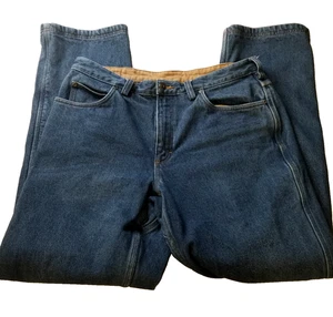 Duluth Trading Jeans Blu Uomo 36x34 Foderato in Flanella Abbigliamento da Lavoro Pantaloni Denim - Foto 1 di 9