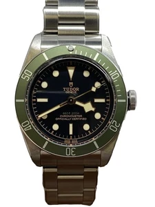 Reloj automático para hombre Tudor Black Bay Green Harrods 79230G esfera negra - Imagen 1 de 10