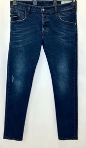 Diesel D-Bazer Tapered Leg Jeans Slim Fit Men’s Size 34x30 Dark Wash (Tag 34x32) - Picture 1 of 13