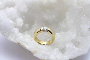 Wempe Damen Solitär Ring 18k Gelbgold 1 Brillant ca. 0,85ct. Gr. 52 ca. 14,5g - Picture 1 of 6