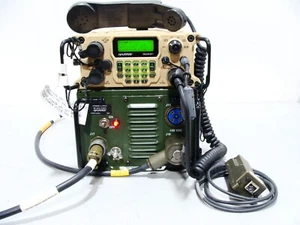 Harris Falcon III RF-7800H-MP048 Manpack Radio Transceiver + Power Supply & More - Picture 1 of 13