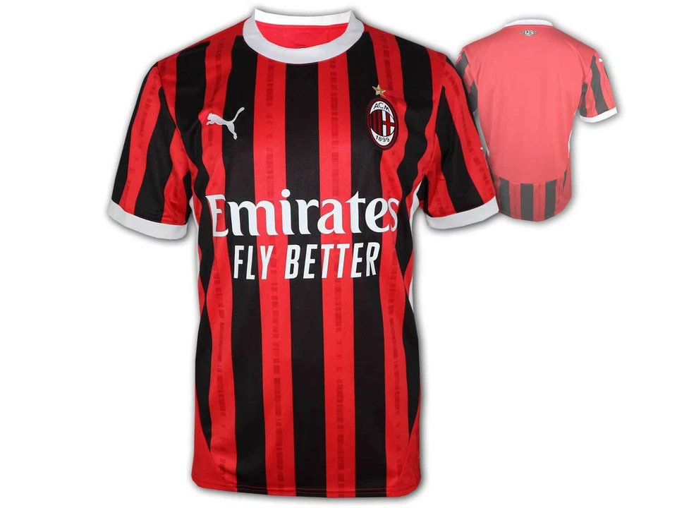 Ac Milan Home Shirt 24 25 Puma Ac Milan Home Shirt Acm Fan Jersey Gr.M - 3Xl - Image 1 of 4