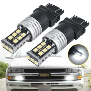 2 piezas Nuevo 3157LED Blanco Bombilla de circulación diurna DRL para Chevy Silverado 1500 - Imagen 1 de 11