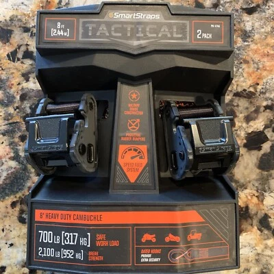 2 New Smart Straps Tactical 8 Ft Heavy Duty Cambuckle - Image 1 of 4