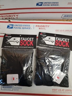 CUSTOM BUILDING PRODUCTS 2 New Custom Products 3M Thinsulate Outdoor Wall Faucet Sock Cover, Small