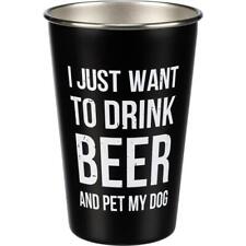 Drink Beer Pet Dog Stainless Steel Pint Glass