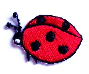 Iron-On Applique Ladybug, 1 x 5/8 inch - Picture 1 of 1