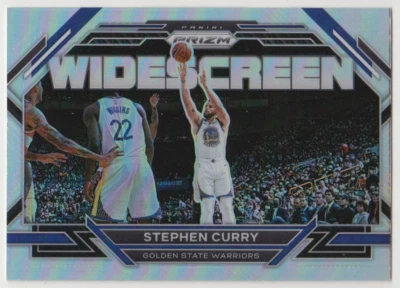 2022-23 Panini Prizm Warriors Stephen Curry Widescreen Silver Prizm #4 - Image 1 of 4