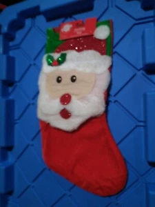 Ship N 24 Hours. New-Christmas House Red Velvet Santa Christmas Stocking: T4 - Picture 1 of 2