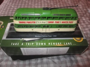 ATLAS DIECAST BLACKPOOL BALLOON TRAM MODEL BRUCE FORSYTH NORTH PIER 1:76 MIB - Picture 1 of 5