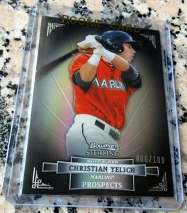 CHRISTIAN YELICH 2012 Bowman Sterling REFRACTOR SP 66/199 Rookie Card RC🔥🔥🔥$$ - Picture 1 of 4