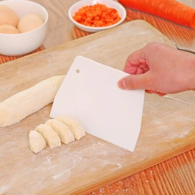 2PCS Dough Scraper Plastic Pastry Pizza Dough Decorating Bench Bowl scraper Tool - Image 1 of 4