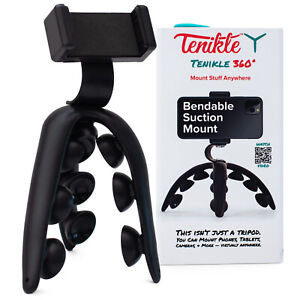 Tenikle 360 - Flexible Tripod, Bendable Suction Cup, Camera & Phone Mount Holder