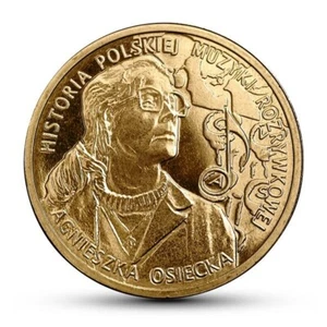 POLAND 2 ZLOTE 2013 Y# 883 AGNIESZKA OSIECKA SINGER COMPOSER UNC - Picture 1 of 2