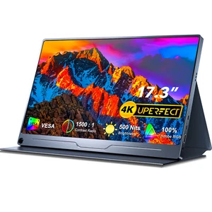 17.3" 4K Portable Monitor 100% Adobe RGB Second Screen HDMI For Gaming Computer - Picture 1 of 10
