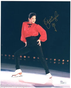 KRISTY YAMAGUCHI HANDSIGNIERTES 8X10 FOTO JSA COA OLYMPIA EISKUNSTLAUF SIGNED b - Bild 1 von 3