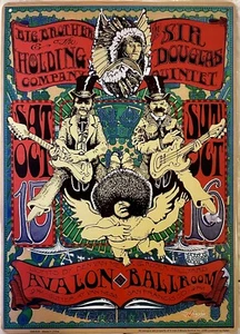 Big Brother and the Holding Company Avalon Ballsaal Konzert Poster Blechschild - Bild 1 von 1
