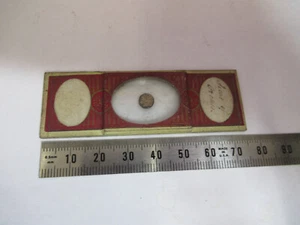 ANTIQUE VICTORIAN PREPARED SLIDE LONDON MICROSCOPE PART AS PICTURED 11-DT-C - Picture 1 of 7