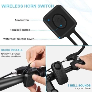Wireless Bicycle Alarm Remote Control Waterproof Electric Motorcycle Scooter - Picture 1 of 37